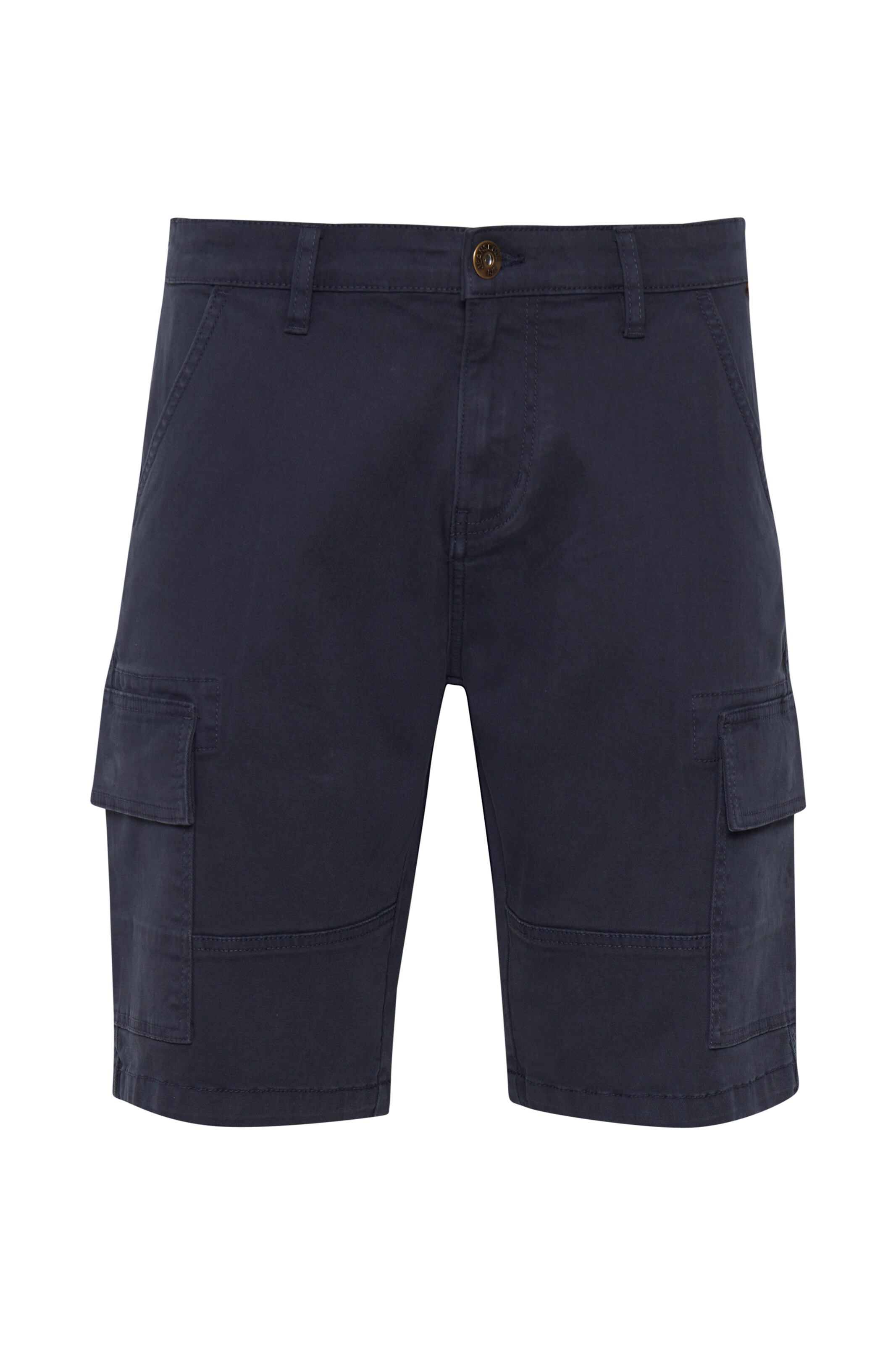 INDICODE JEANS Regular Cargo Pants 'Brom' in Blue: front