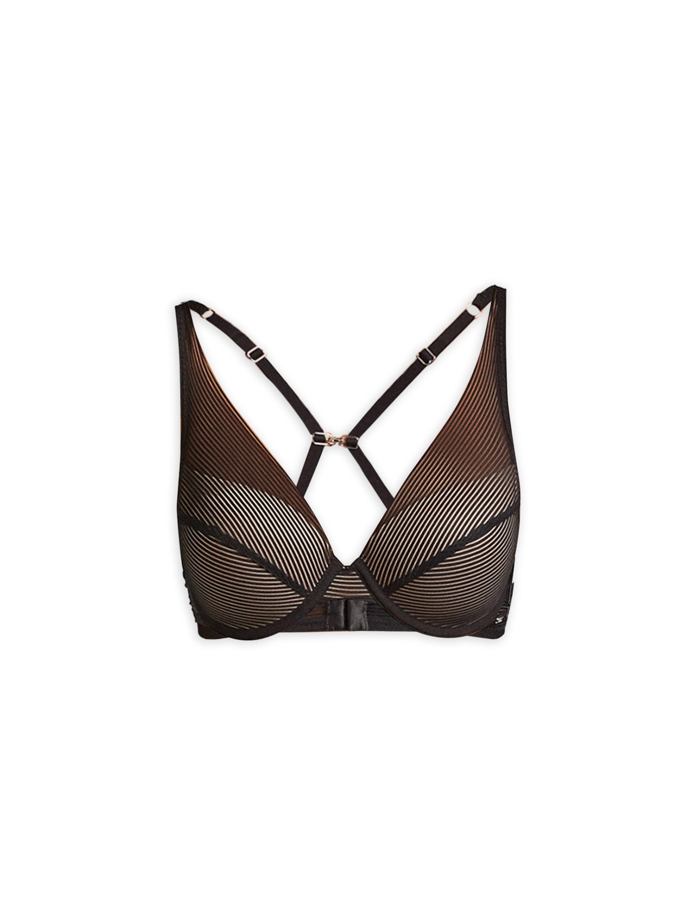 Gisela Треугольник Бюстгальтер в Черный: спереди