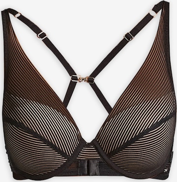 Triangolo Reggiseno di Gisela in nero: frontale