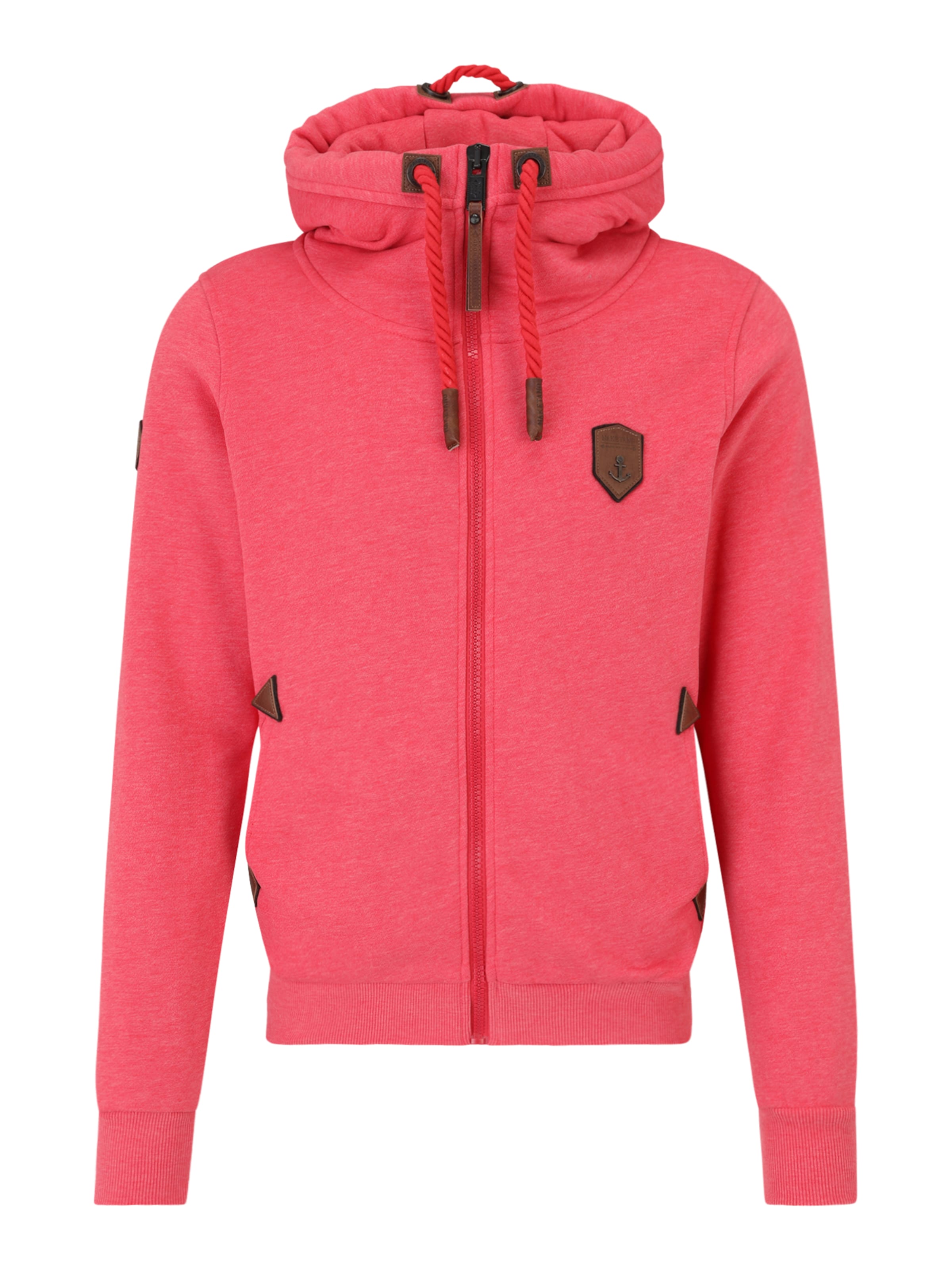 naketano Tepláková bunda - Červená: predná strana