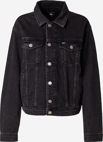 Tommy Jeans Демисезонная куртка в Черный: спереди