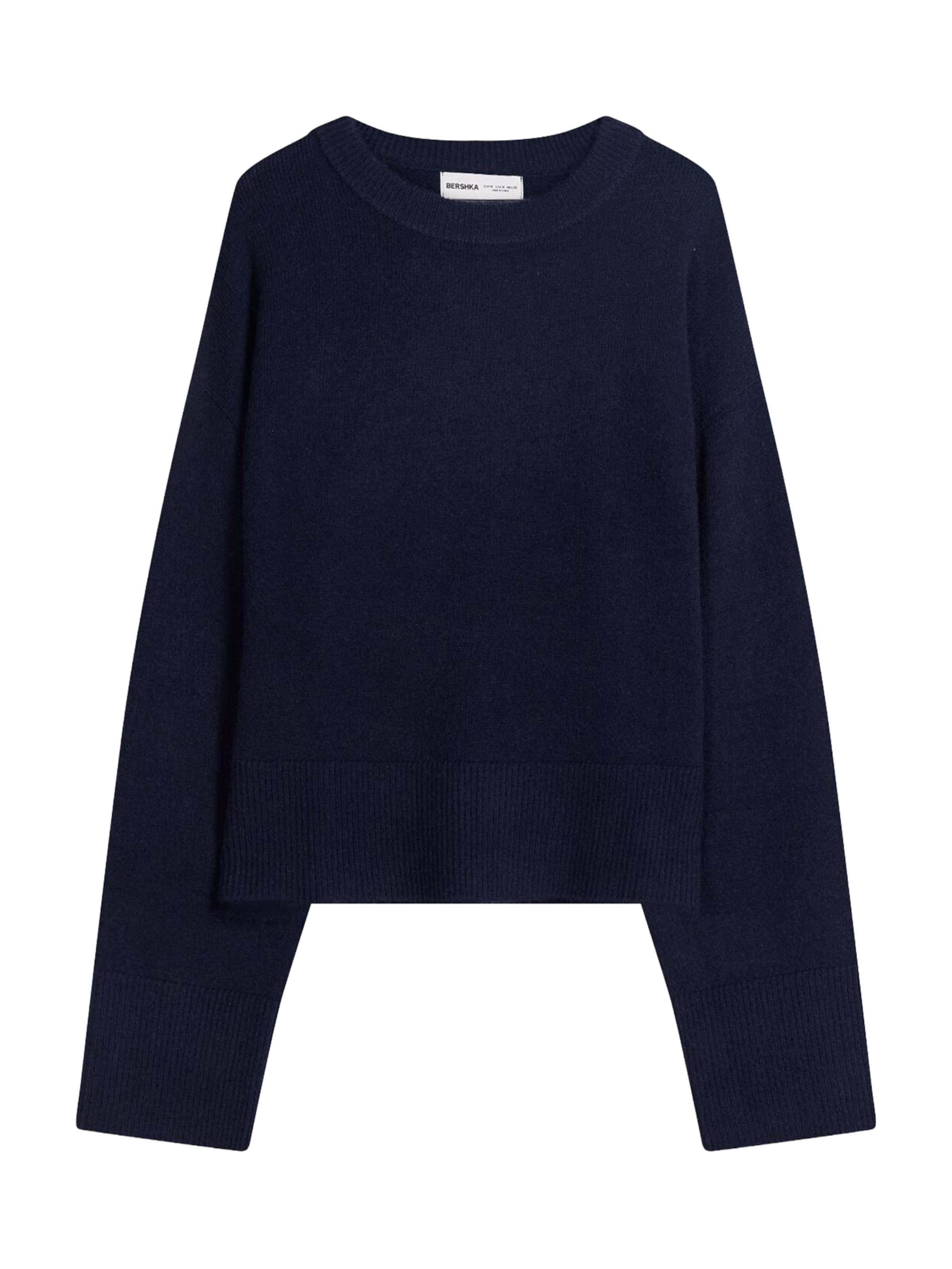 Bershka Pulover | modra barva: sprednja stran