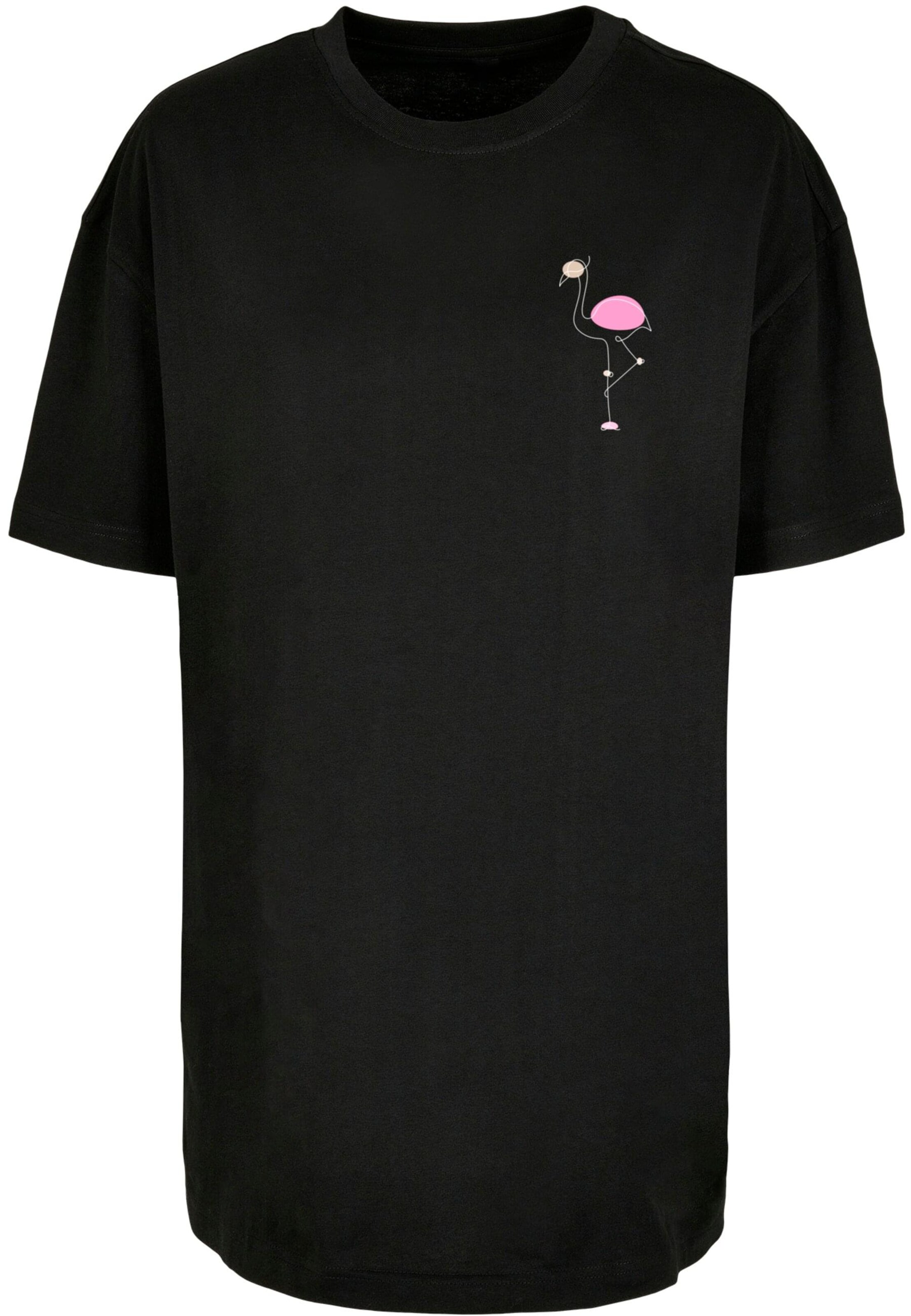 Merchcode Shirt 'Flamingo' in Black: front