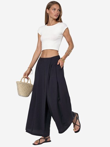 Wide leg Pantaloni di Hiccup in nero