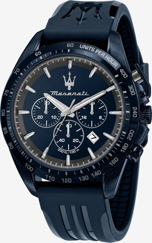 Maserati Analoog horloge 'Traguardo' in Blauw: voorkant