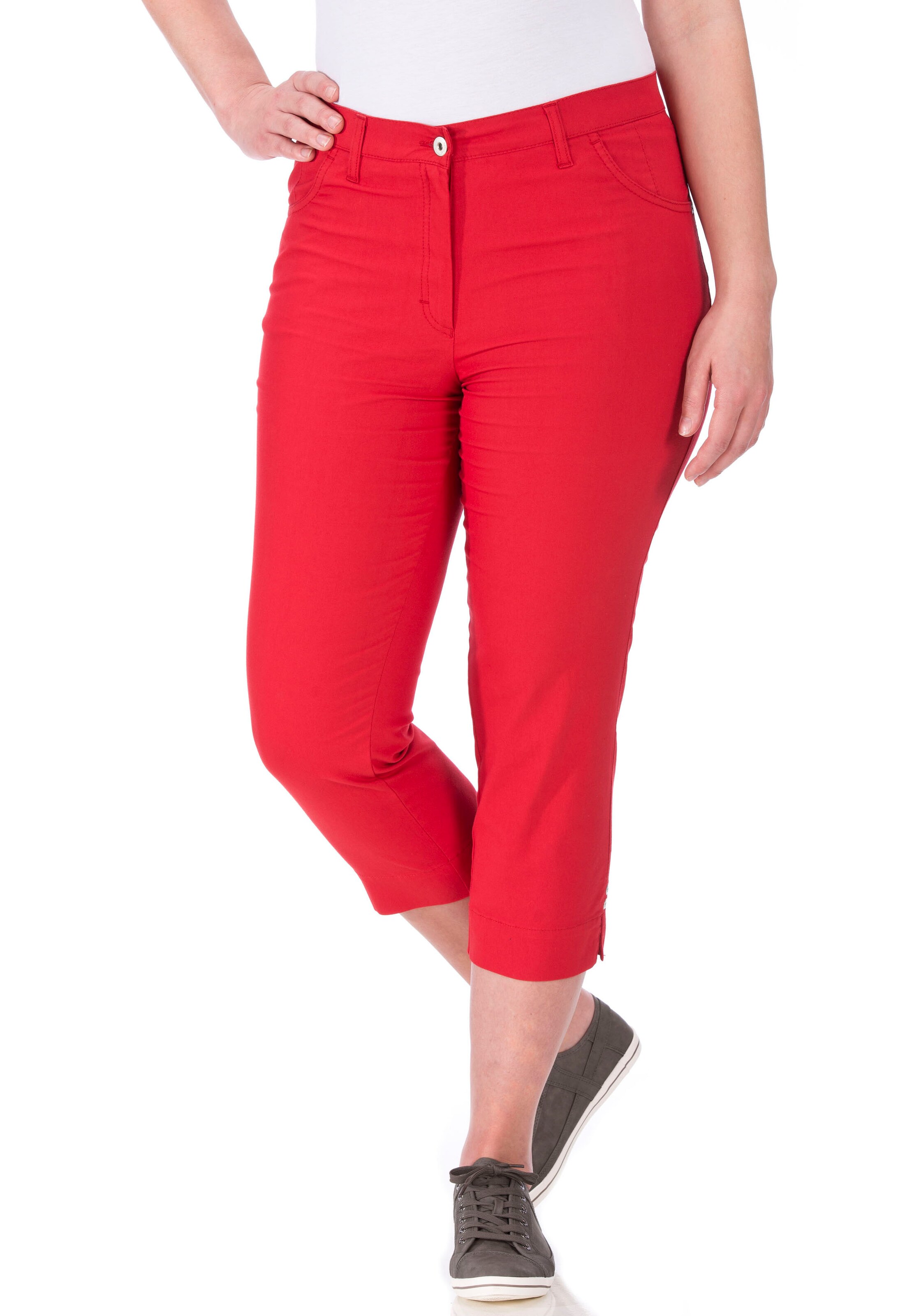 KjBRAND Regular Pants in Red: front