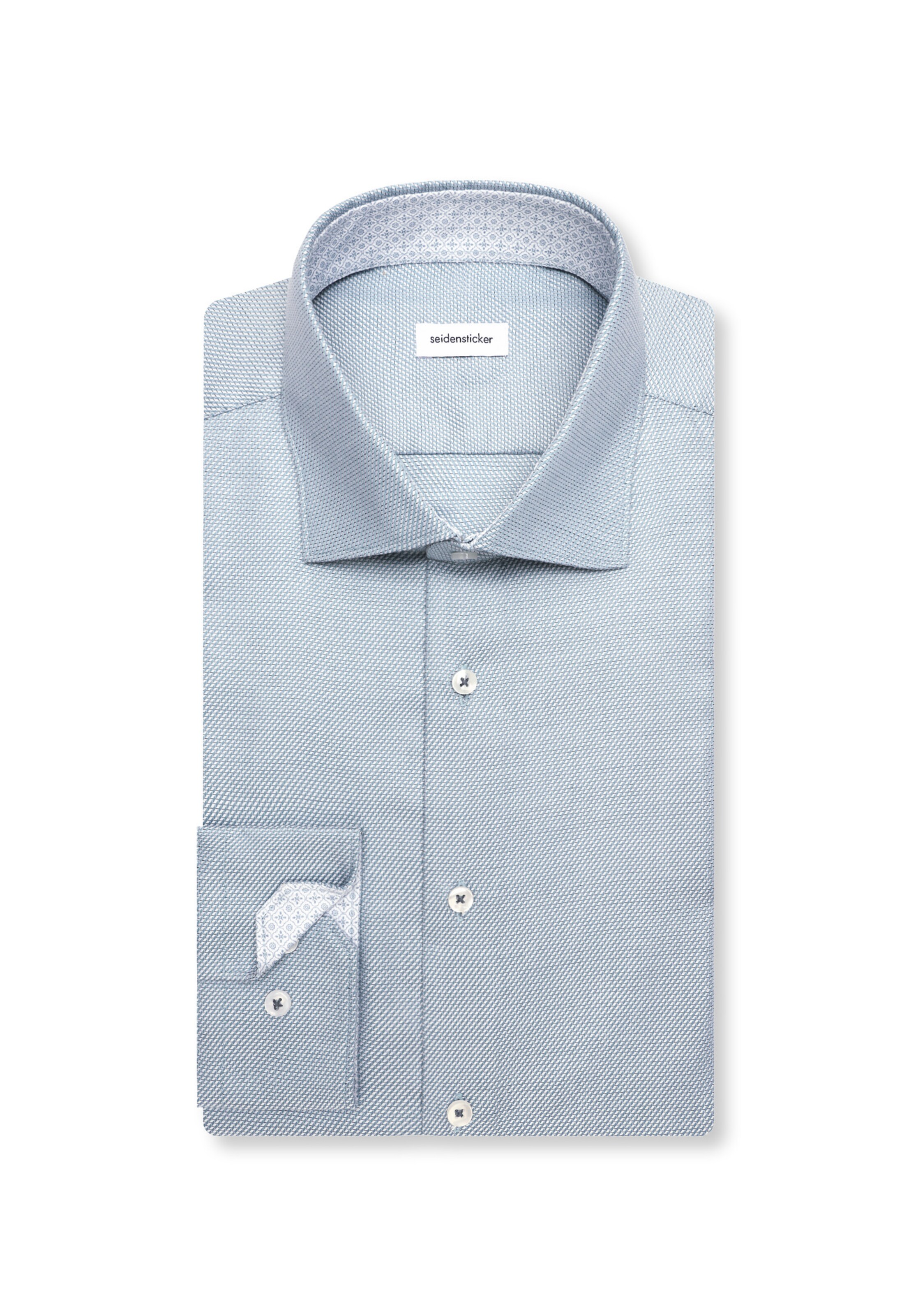 SEIDENSTICKER Slim Fit Hemd in Grün