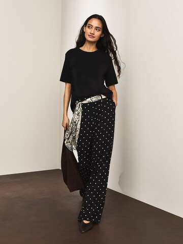 Wide Leg Pantalon Next en noir
