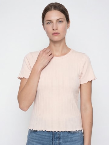 Antargo Shirt 'Women´s Ajour T-Shirt' in Pink: front