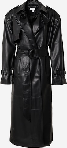 Manteau mi-saison TOPSHOP en noir : devant