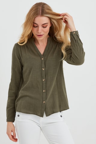 Fransa - Blusa en verde: frente