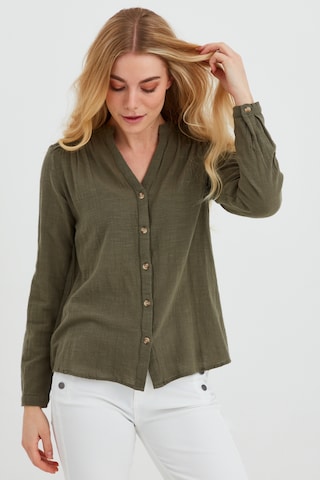 Fransa Blouse in Groen: voorkant