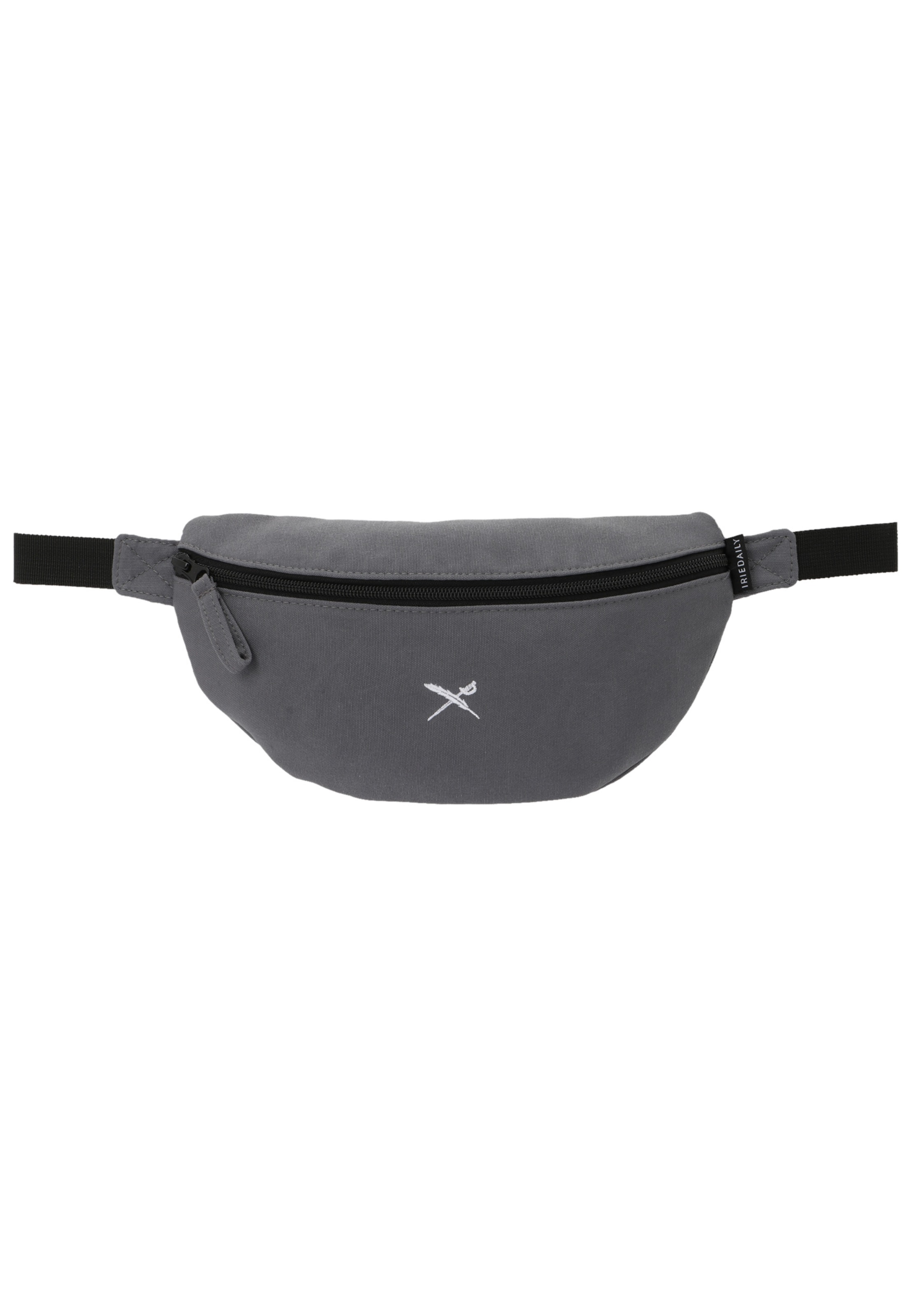 Iriedaily Fanny Pack 'Easy Flag' in Grey: front