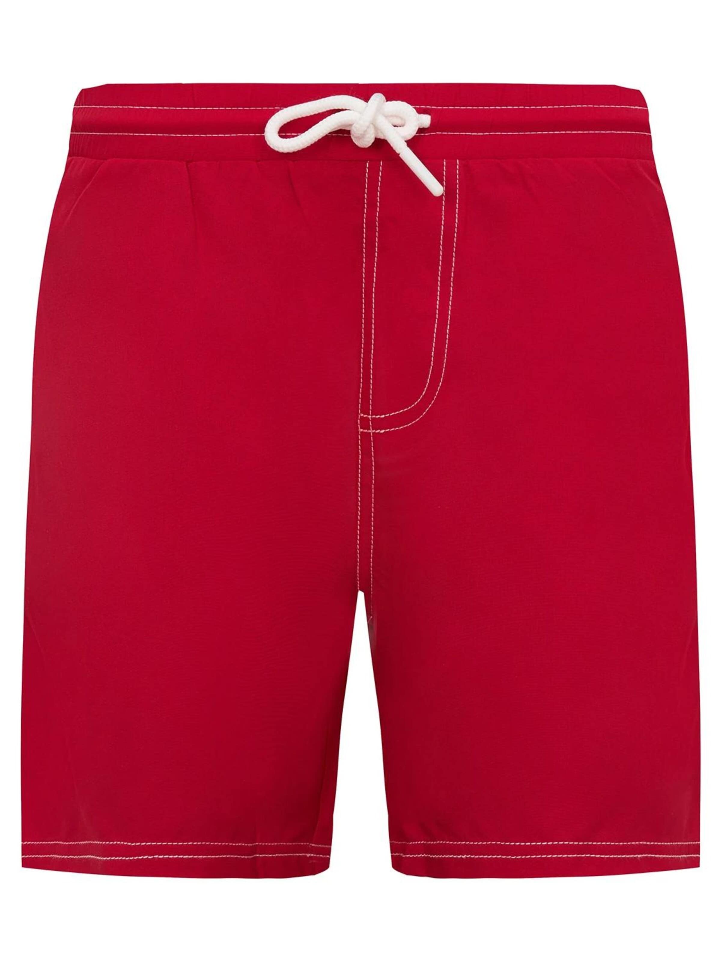La V Zwemshorts 'Zwemshort Bali' in Rood: voorkant
