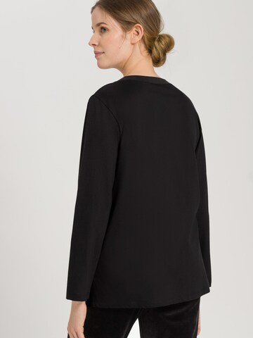 Hanro Longsleeve 'Natural Shirt' in Schwarz