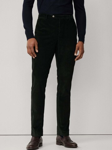 Coupe slim Pantalon chino 'Kensington' Hackett London en vert : devant