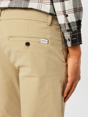 Lindbergh - Slimfit Calças chino 'Superflex' em bege