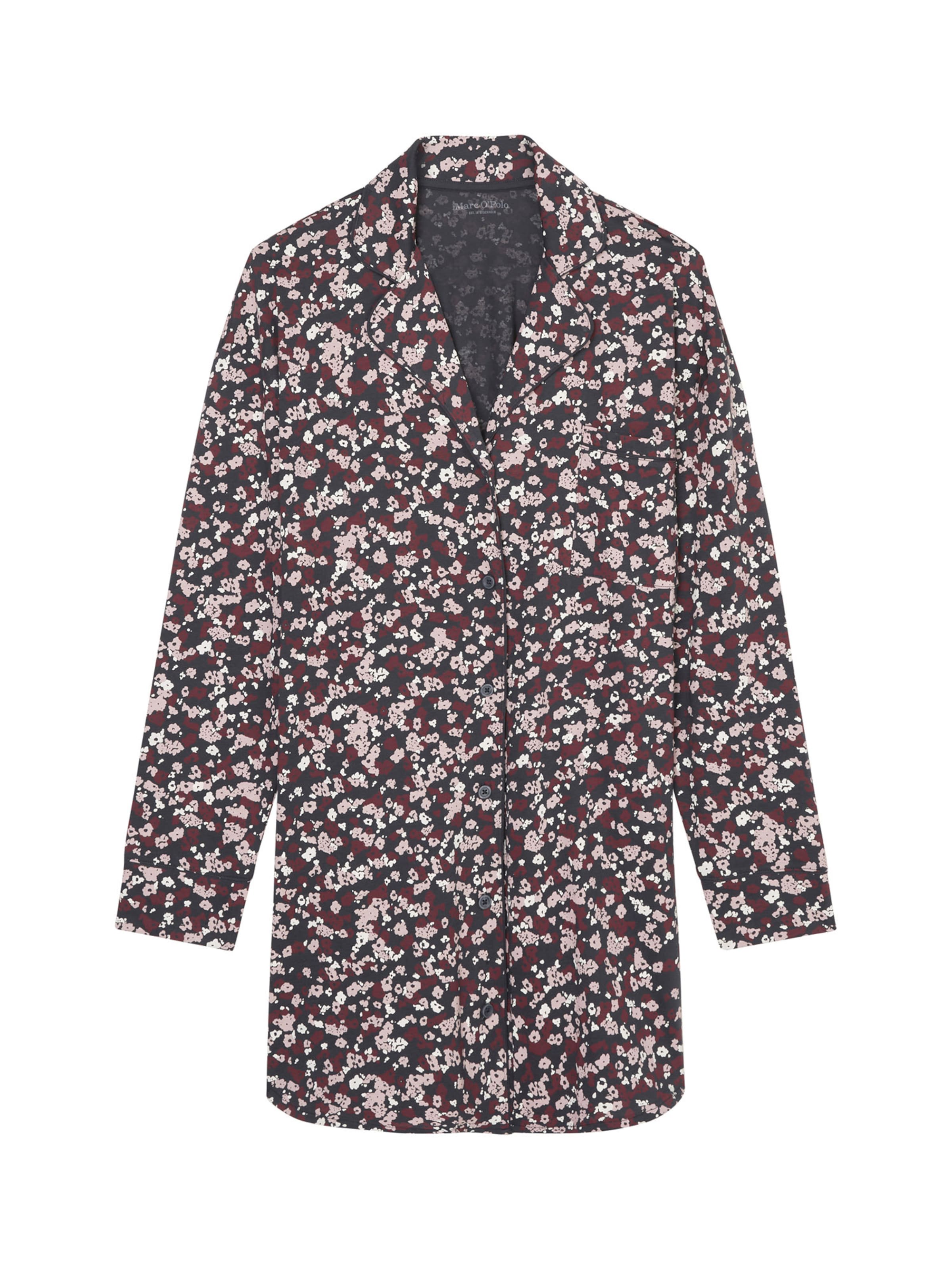 Chemise de nuit 'Mix & Match' Marc O'Polo en gris : devant