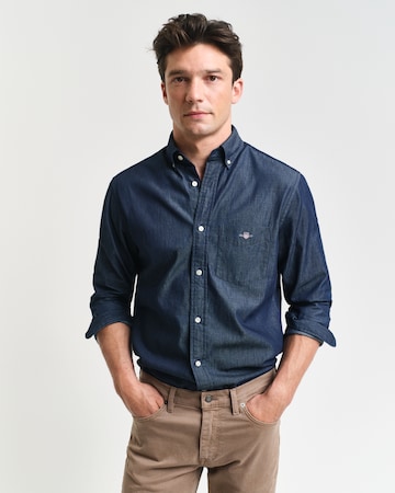 GANT Regular Fit Hemd in Blau: Vorderseite