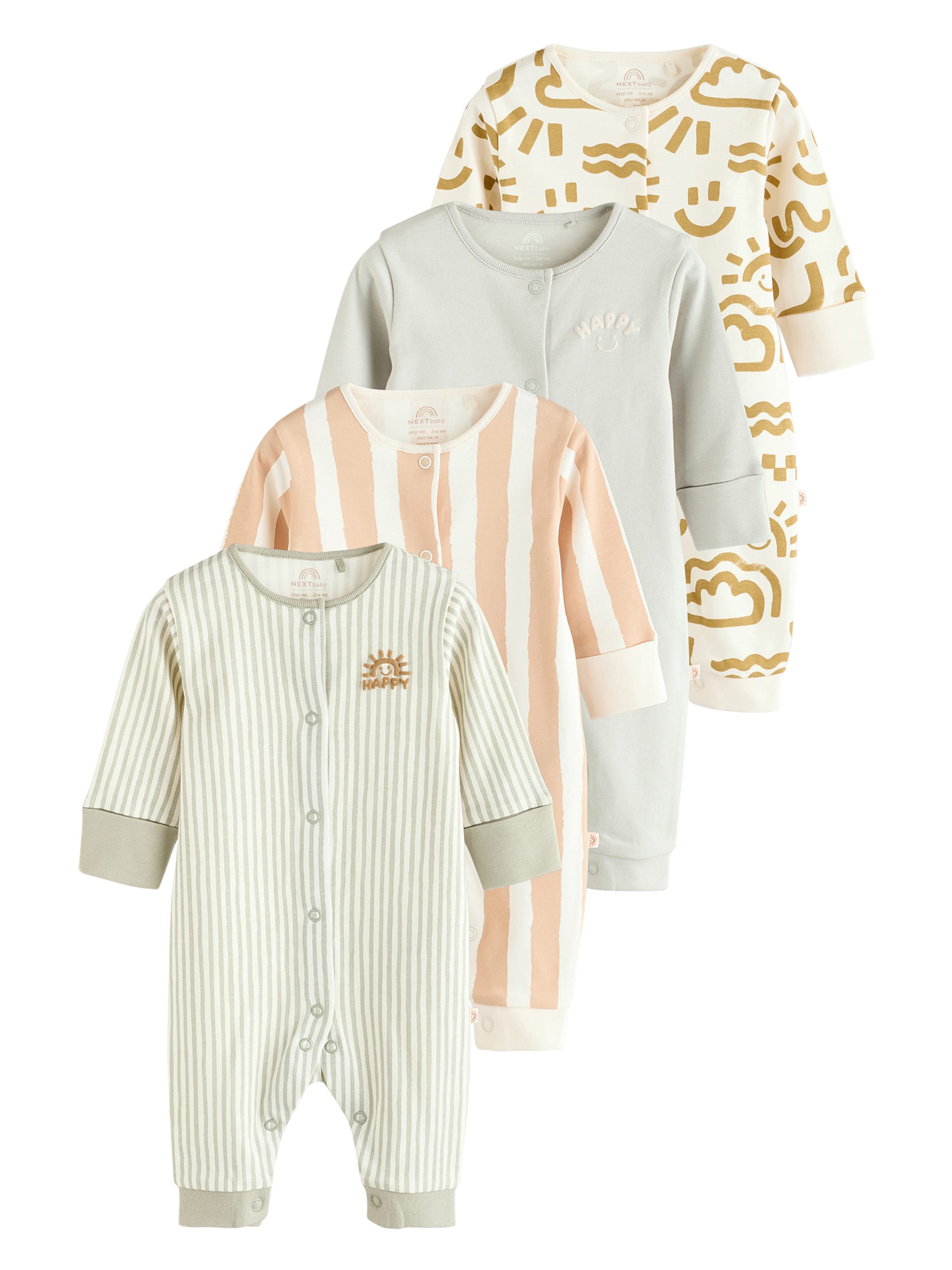 Next Schlafanzug in Beige: Vorderseite