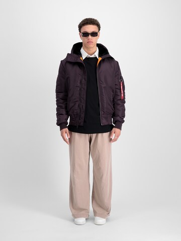 purpurinė ALPHA INDUSTRIES Demisezoninė striukė