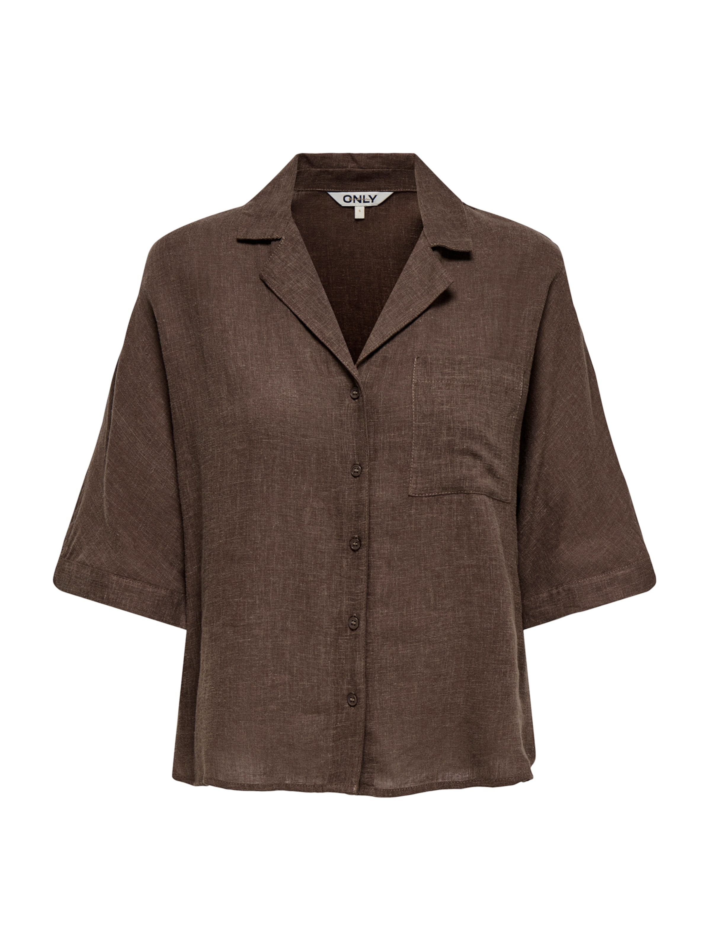 ONLY Blus 'ONLTOKYO' i brun: framsida