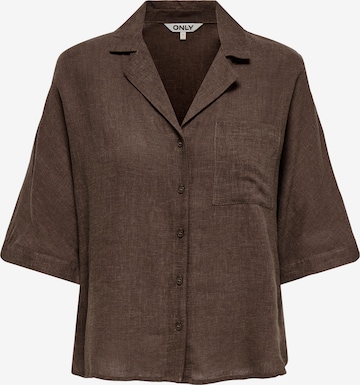 ONLY Blus 'ONLTOKYO' i brun: framsida