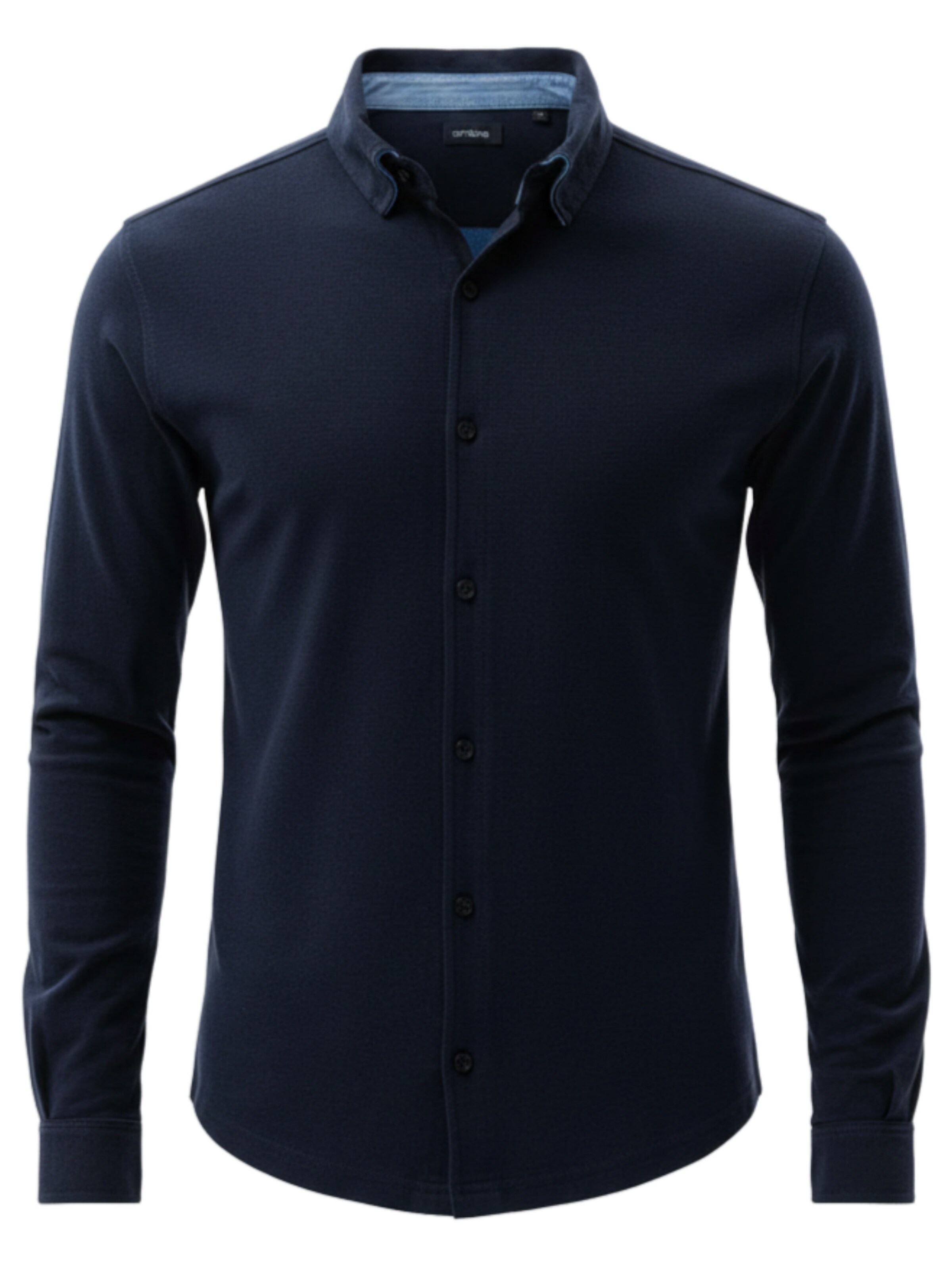 Ombre Button Up Shirt in Blue: front