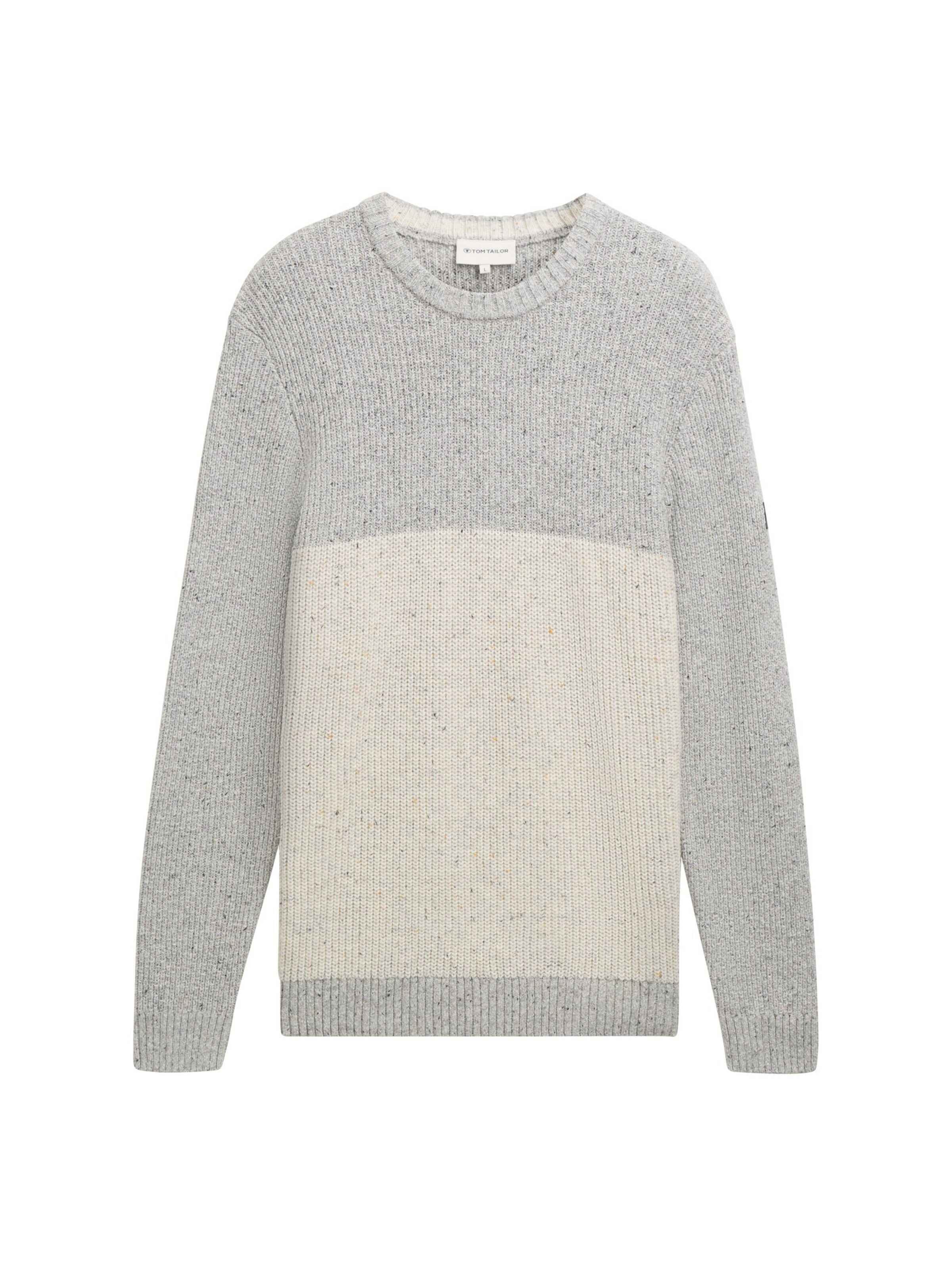 TOM TAILOR Pullover in Grau: Vorderseite