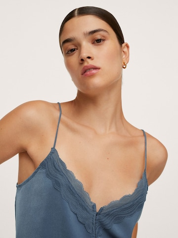 MANGO Top 'NIT' in Blau