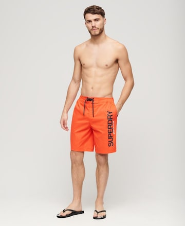Superdry Board Shorts in Orange