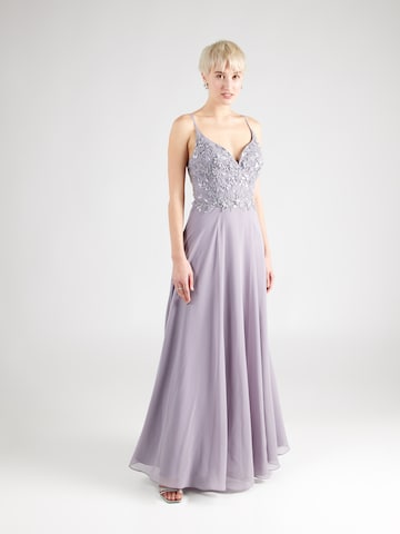 Laona Evening Dress in Grey: front