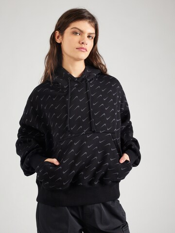 Nike Sportswear Sweatshirt 'PHNX' in Zwart: voorkant