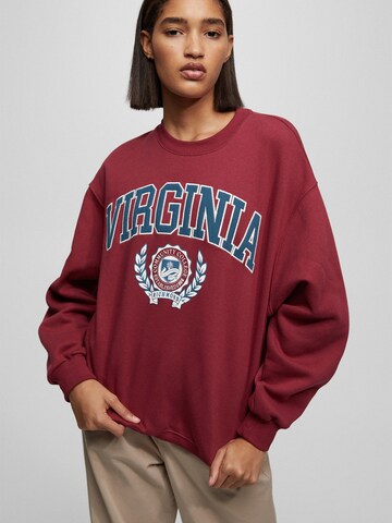 Pull&Bear Sweatshirt in Rot: Vorderseite