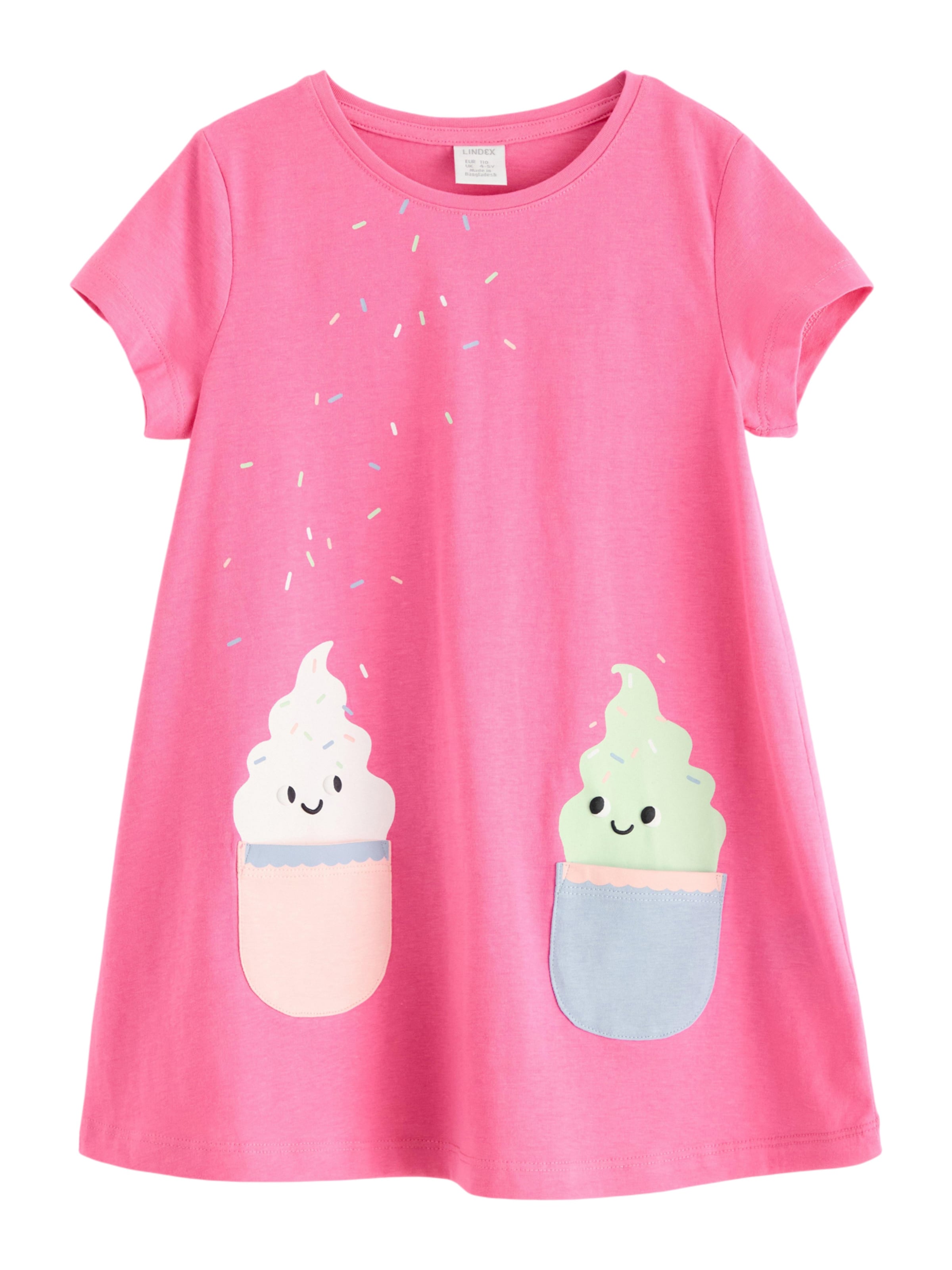 Lindex Μπλουζάκι σε ροζ: μπροστά