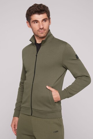 CMPD Zip-Up Hoodie in Green: front