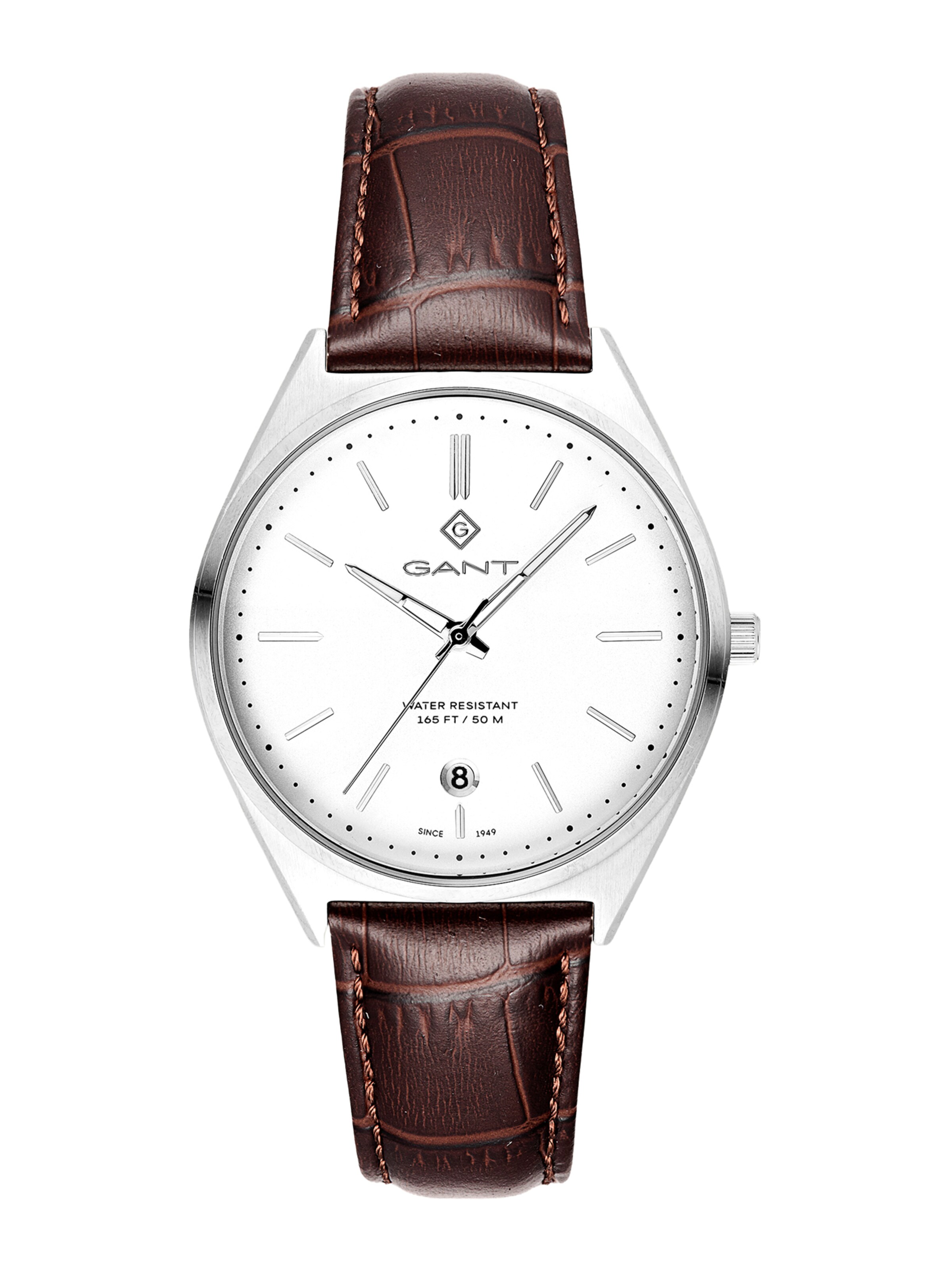 Montre à affichage analogique GANT en marron : devant