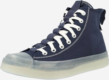 Baskets hautes CONVERSE en bleu : devant