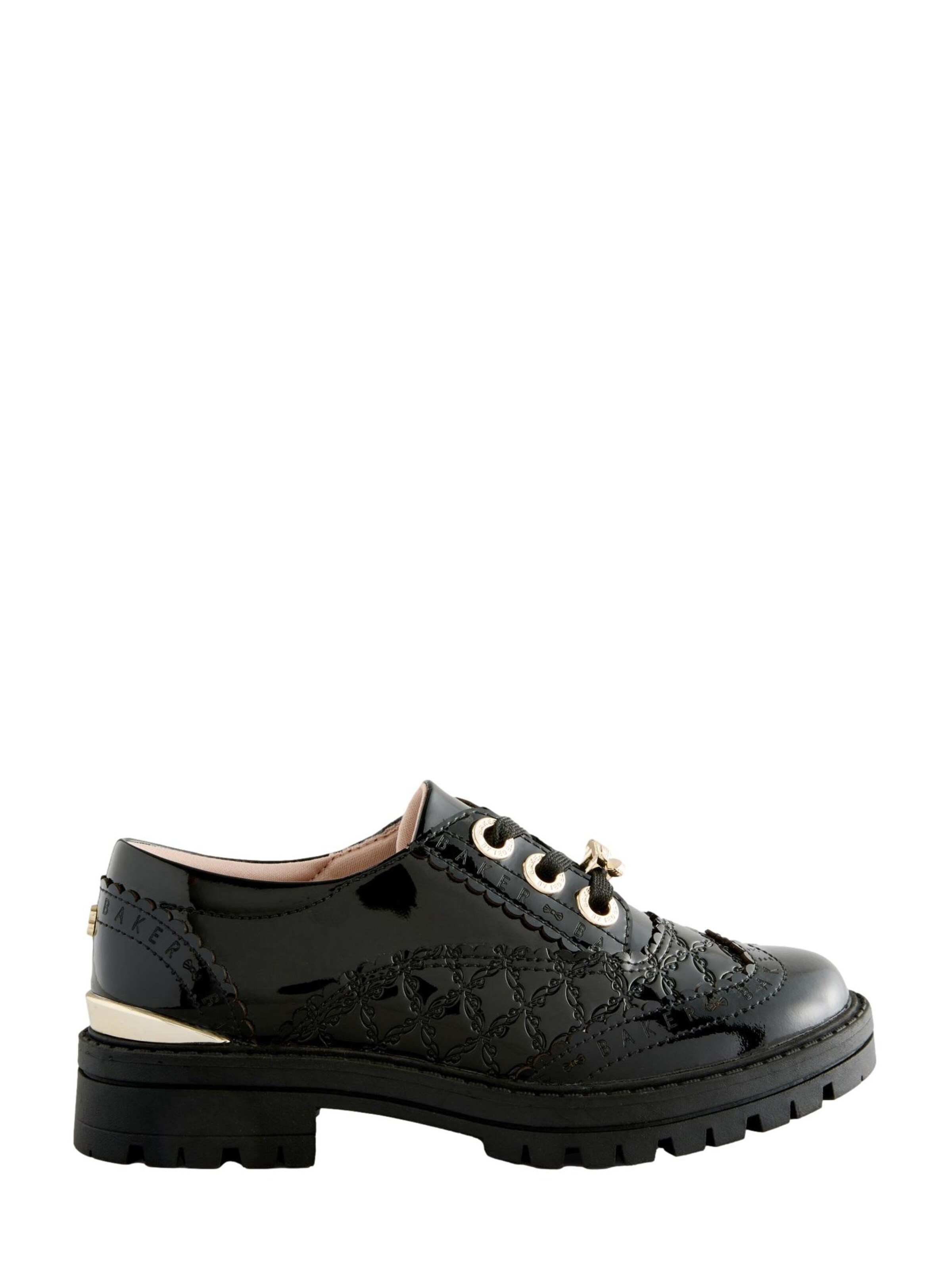 Scarpa bassa di Baker by Ted Baker in nero: frontale