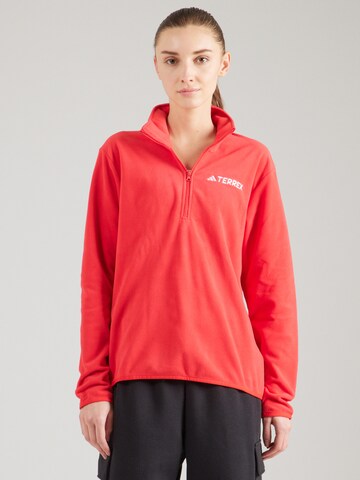 ADIDAS TERREX - Jersey deportivo 'Ess' en rojo: frente