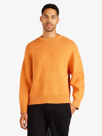 WEEKDAY Sweater 'Cypher' in Orange: front