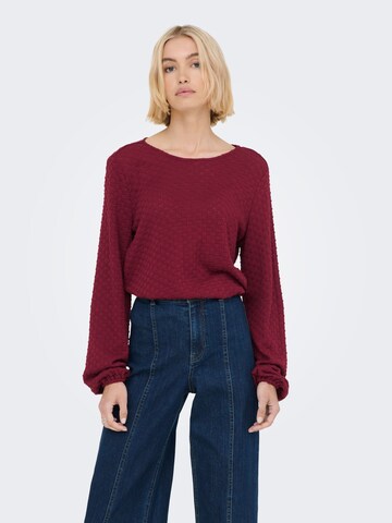 Chemisier 'ONLBELLE' ONLY en rouge : devant