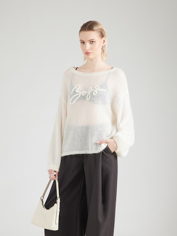 Pull-over 'C_Farazena' BOSS en blanc : devant