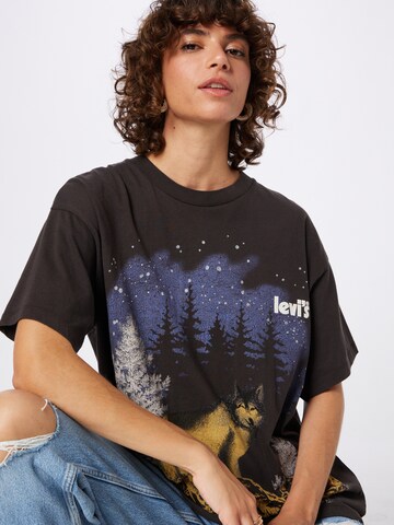 ruda LEVI'S ® Marškinėliai 'Graphic Cobalt Tee'