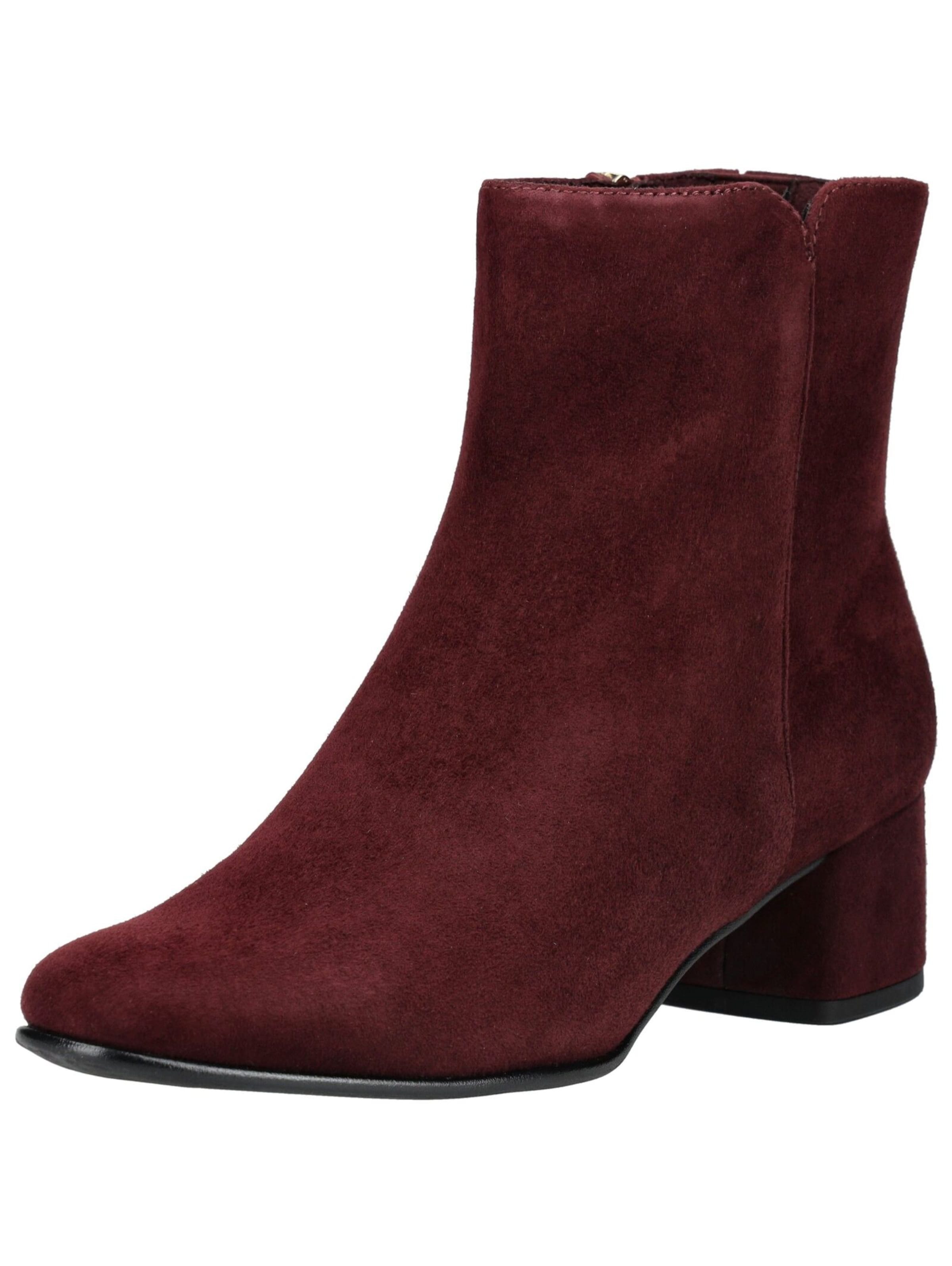 Ankle boots MARCO TOZZI di colore rosso scuro, Visualizzazione prodotti