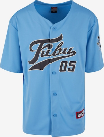 FUBU Regular fit Overhemd 'Varsity' in Blauw: voorkant