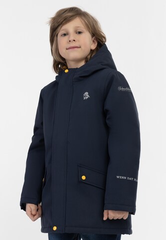 Schmuddelwedda Weatherproof jacket 'Poomi' in Blue: front