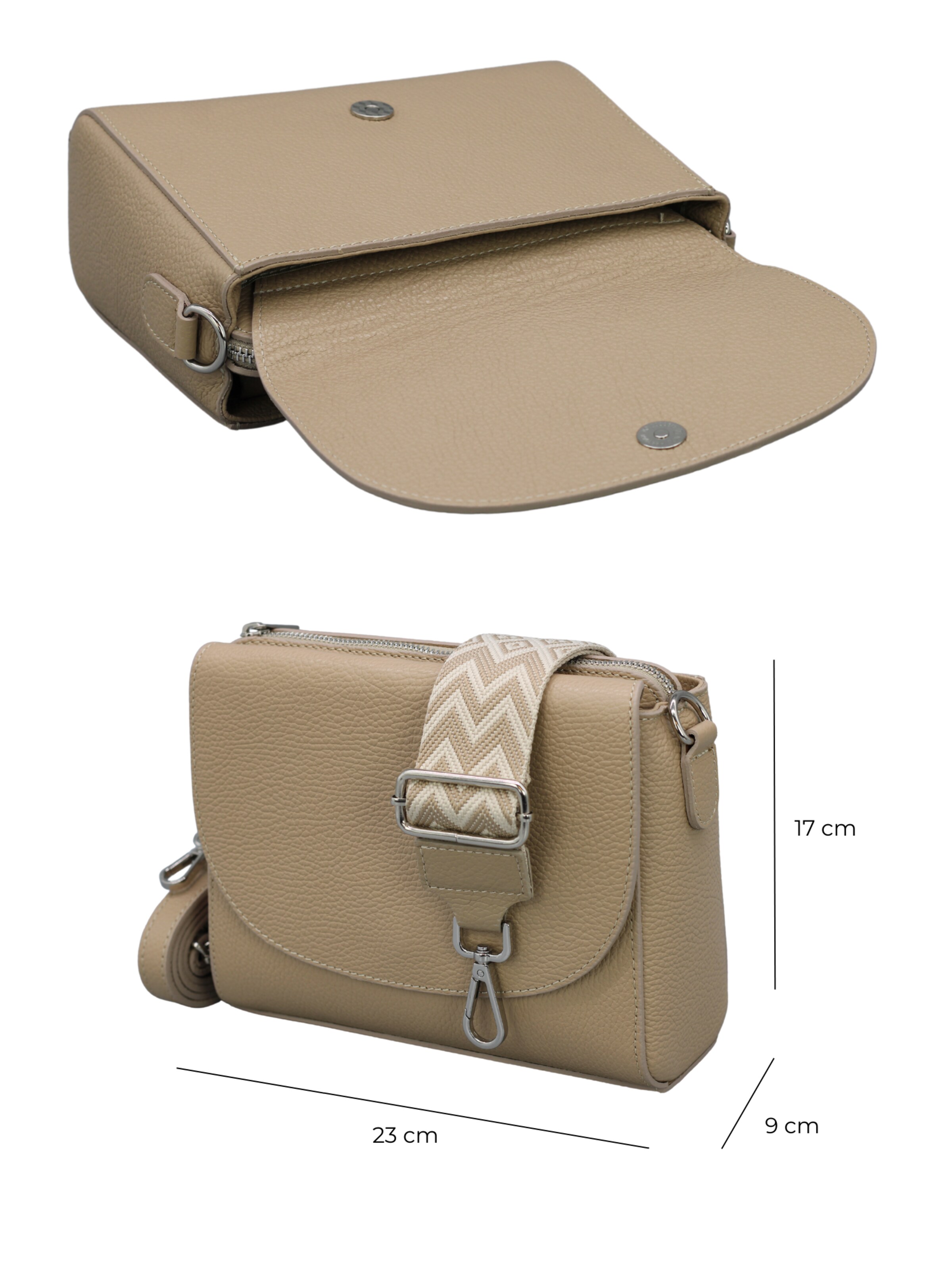 Brise Skuldertaske 'Sophia' i grå