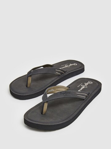 Pepe Jeans Zehentrenner 'SURF ISLAND' in Schwarz