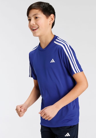 ADIDAS SPORTSWEAR Tepláková souprava 'Train Essentials Aeroready 3-Stripes -Fit' – modrá: přední strana